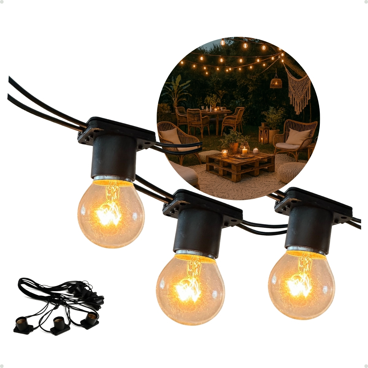 Varal de luz decorativo Starke